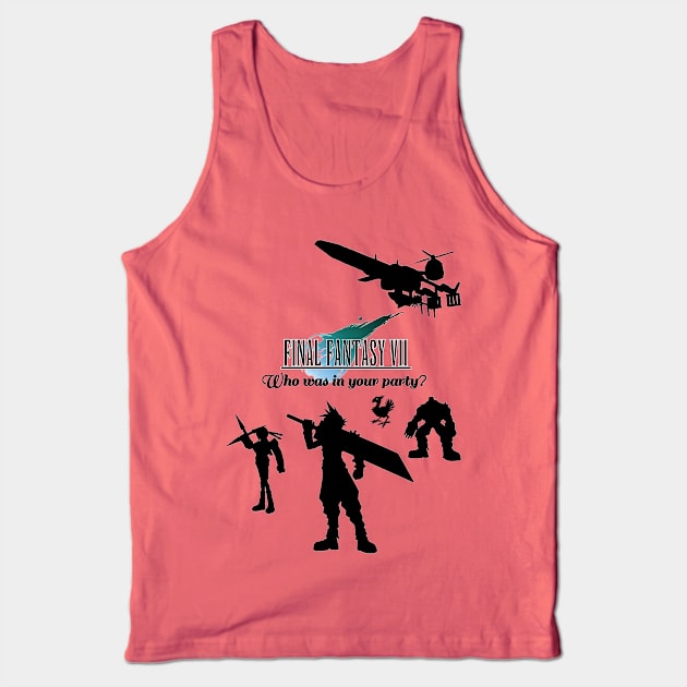 Final Fantasy VII - Who was in your party? (Barret & Yuffie V2) Tank Top by cmarabate